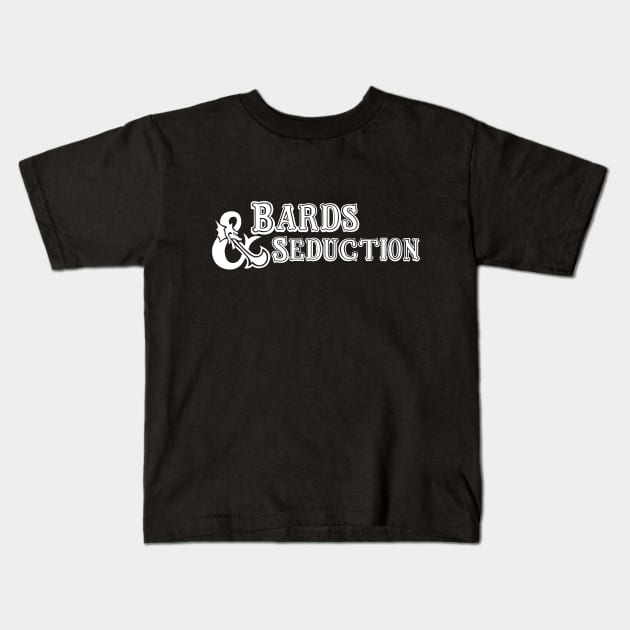 Bards and Seduction Kids T-Shirt by DennisMcCarson